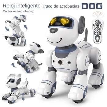 Intelligent Remote Control Electronic Robot Dog Stunt Voice Command Programmable Touch-sense Music Song Kids Toy for Boys
